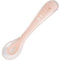 BÉABA, Cuillère en Silicone Bébé / Enfant, 2ème Âge, Dès 10 mois, Souple, Bout arrondi, Manche Ergonomique, Manche court et arrondi, Prise en main facile pour Bébé, Rose