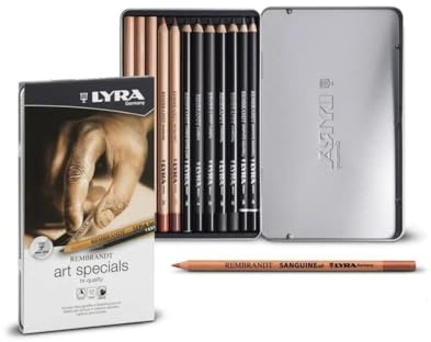 LYRA 2051120 Rembrandt Art Specials, Fine Art Sketching Set, 12 Assorted Pencils, Ideal for Professionals & Students