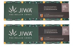 JIWA 200 King Size Vorgedrehte Hülsen – 109 mm Konische Cones mit 26 mm Filter-Tip – Vorgerollte Joint-Papiere – Pre Rolled Papers – Mit Füllhilfsmittel