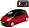 Cararama Citroen C1 5 Türer Rot mit Schwarzem Dach 1. Generation 2005-2013 1/43 Modell Auto