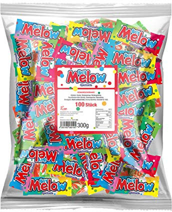 Tise Süsswaren Bay Mellow Speckseile - Marshmellow, Wurfmaterial für Karneval und Fasching, Give Away, 100 Stück