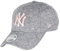 New Era New York Yankees MLB Gray Rear Logo 9Forty Adjustable Women Cap - One-Size