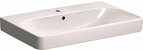 Geberit Smyle Waschbecken 75x48x16,5 cm Weiß