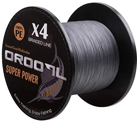 OROOTL Geflochtene Angelschnur 100M~1000M 4fach PE Geflochten Angeln Schnüre Braided Fishing Line(10LB-133LB) für das Salzwasser Süßwasser