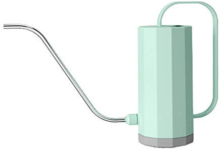 CUSROS 1.2L Jardín Riego Pote Largo Boca Flores Plantas Suculentas Rociar Hervidor para Interior Exterior Casa Plantación Verde Menta Tamaño Único