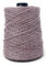 Rocca 500 grammi 850 metri per Lavoro a Maglia e uncinetto Ferri 5-6 Misto Cotone Viscosa Lurex made in italy alta qualità (Rosa Argentato)