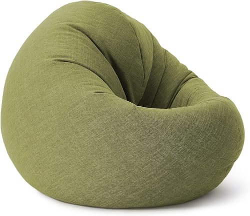 Lumaland Sitzsack Drops: runder Sitzsack (300 L) mit 2-in-1-Funktion für bequemes Sitzen & Liegen | Der Doppelagent für Relax-Momente in- & Outdoor I Mit anpassungsfähiger EPS-Füllung | Ø 120 x 75 cm