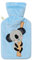 Premium Wärmflasche 1 Liter mit hochwertigem weichem Fleece Bezug eingesticktem Koala, Klettverschluss und extra Fütterung, BS1970:2012 zertifiziert, Koala blau