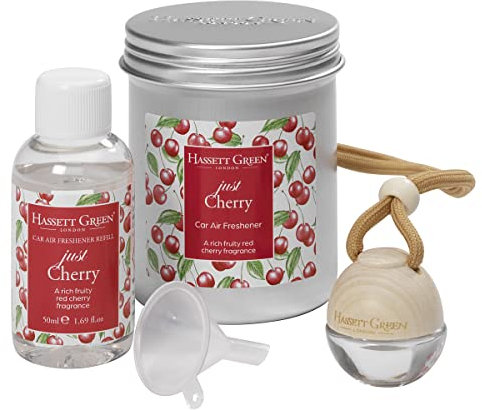 Hassett Green London Car Air Freshener & Refill Kit (Just Cherry)