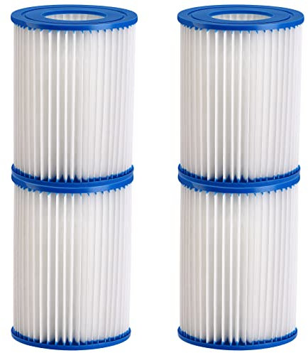 Monzana 4X Cartouche filtrante Taille I 89x79mm Type S1 Lavable Filtre de Piscine Pompe Bain à remous Spa Nettoyage Entretien saleté