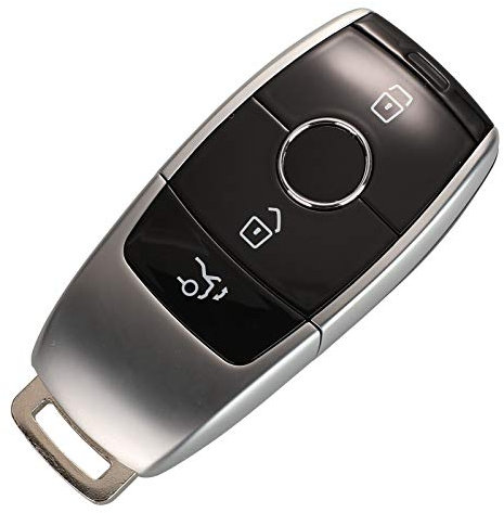 3 Boutons Remplacement clé de Voiture à Distance Coque Noire Fob Sportage pour Mercedes Benz 2017 Classe E E43 E300 E400 W213 2018 Classe S