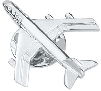 zalati Brosche Badge Pin Flugzeug Fighter Model Jet Plane Style für Silber