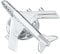 zalati Brosche Badge Pin Flugzeug Fighter Model Jet Plane Style für Silber
