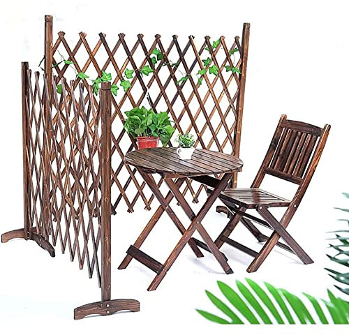Erweiterbarer Gartenzaun Aus Holz – Haustiertor Aus Holz, Hunde Garten Mobiler Sichtschutz Zaun, Für Hausgarten, Pflanzenklettergitter, Dekorative Trennwand (Size : 150 * 120cm)