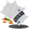 LILENO HOME Set di 4 cuscini per sedia, colore bianco (40 x 40 x 4,5 cm), per sedia da giardino, cucina o sala da pranzo, resistenti ai raggi UV, per interni ed esterni, come cuscino per sedia (Laura