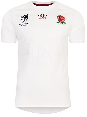 Umbro Kids England Rugby Home Shirt RWC2023 White 11-12 Years