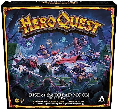Avalon Hill F6646 Rise of The Dread Moon Quest Pack, benötigt HeroQuest Spielsystem zum Spielen, Rollenspiele, Mehrfarbig, M