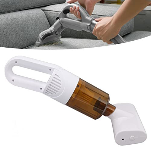 Aspirador de Colchón Inalámbrico - Eliminador de Ácaros del Polvo, Recargable USB para Coche y Pelo de Mascotas Doméstico (Blanco)