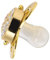 Personal Isierter Bling Schnuller, Baby Diamant Luxus Schnuller, BPA-frei Anti Statisches Silikon Baby Soother für 6 Bis 18 Monate,Neugeborene Dusche Jubiläum Geburtstags Geschenke (Gold)
