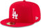 New Era MLB 59FIFTY Team Color Authentic Collection Fitted On Field Game Cap Hat, Los Angeles Dodgers Rot, 62 EU