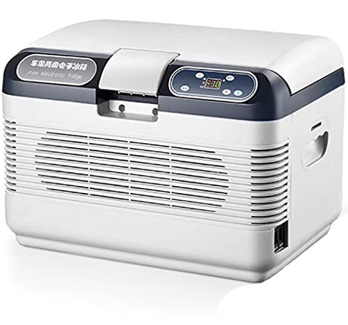 NIBHZ 12L Car Frigo Frigo Box Mini Frigo Elettrico Portatile Campeggio Frigo Box Freezer Box 12V/24V/220V per Auto, Camion, Barca,12L-12V/24V/220V