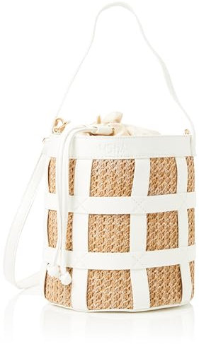 ALARY Women's Beuteltasche Handtasche mit Schulterriemen, Weiss