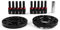 Spurverbreiterung,Spurplatten 15mm 5x120mm 72.56mm Hubzentriker-Radabstandshalter M14x1.25 Verjüngende Bolzen geeignet for den Einsatz for BMW F. Serie F10 F12 F13 F01 F02 F30 Zubehör (Color : Black