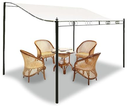 Toile Rechange pour Tonnelle, Couverture Rechange pour Pergola Inclinée, Tonnelle Tente Toit Rechange, Toile D'ombrage Bâches D'auvent avec Bloc UV, Tente Fête, Toile 300D, Étanche