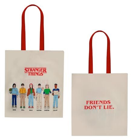 Cinereplicas Stranger Things - Friends Don't Lie Tote Bag - 42 * 38cm - Licencia Oficial