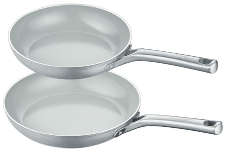 Berndes Pfannen Set b.free 2tlg. - frypan 24 cm & 28 cm – aus recyceltem Aluminium - allherdtauglich - Bratpfanne mit Antihaftbeschichtung –– Quarzversiegelung – ohne PFAS