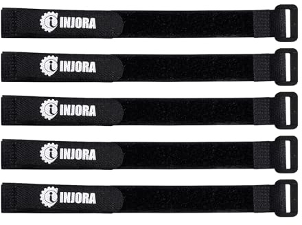 INJORA 5PCS 30 * 2cm Non-Slip Battery Straps for RC Model Crawler Car