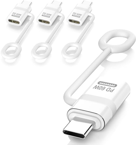 TiMOVO USB-C Adapter mit Anti-Verlust-Schlaufe, 4 Stück