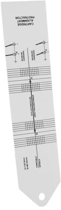 ERINGOGO Turntable Stylus Alignment Protractor Vinyl Kalibrierungswerkzeug Für Plattenspieler Robust Benutzerfreundlich Präzise Ausrichtung Für Anfänger Und Profis Langlebig Und