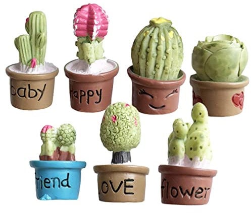 Alipis 7pcs Cactus Refrigerator Magnets Decorative Fridge Magnets for Kitchen and Locker Decor Strong Absorption Unique Succulent Design