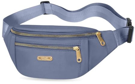 GIDWRIY Sac Banane Waterproof Bandoulière pour L'extérieur - Outdoor Sport Waist Pack Fanny Pack Réglable, Ceinture Sacoche Homme