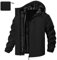 FemiChic Veste Homme Blousons Imperméable Coupe Vent Sport Running Réfléchissants Pliable Poncho mi Saison(Noir,L)