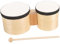 Mini Bongo Drum Hand Percussion Holz Bongos für Anfänger Kompakte 6 und 5 Zoll Handtrommel Tamburine für Tanzkurse Alter 9-12 Jahre