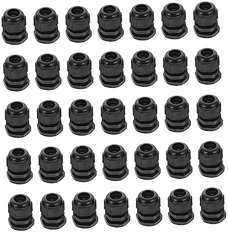 Gadpiparty 100pcs Strain Relief Cord Grip Cable Glands Pp Material Connectors for Distribution Panels