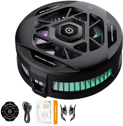 Phone Cooler – Magnetic Chill Fan, Silent Usb Module | Portable Semiconductor Device Smartphone Heat Control, Efficient Cooler for Esports Travel Daily Commuting Setup, Outdoor Tech Zone