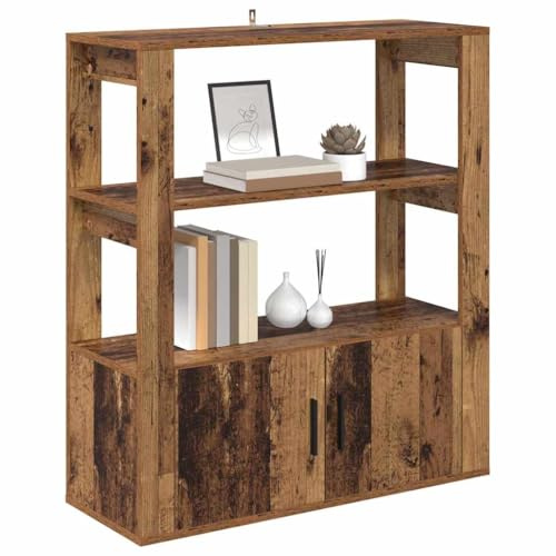 vidaXL Sideboard Old wood 30 x 80 x 90 cm Engineered wood, Living Room Storage, Rectangular Sideboard, Modern Cabinet, Indoor Organizer, Household Solution for Furniture