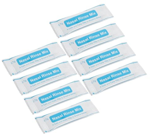 COLLBATH 1 Packung Nasensalze Nasenspülsalz Päckchen Waschpuffersalz Nasenreinigungssalz Nasennebenhöhlenspülpakete Salzlösung Für Erwachsene Nasenspülsalz Päckchen Beutel