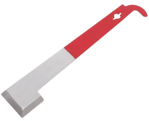 SOIMISS Edelstahl Bienenstockwerkzeug J-Haken Imker Reinigungsschaber 2,5mm Robust Rot Lackiert Für Imkerei