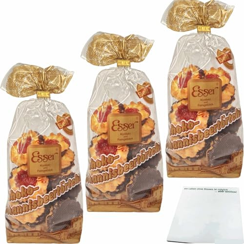 usy Bundle für Esser Schoko Johannisbeertörtchen 3er Pack (3x250g Beutel) + usy Block