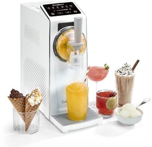 Cuisinart Frost Fusion® - Bevande ghiacciate e gelato soft in 1 | 6 programmi | Granite, cocktail frozen, frappè, vino ghiacciato, sorbetto e gelato soft | Senza ghiaccio | Pronto in 25 min | Autopuli