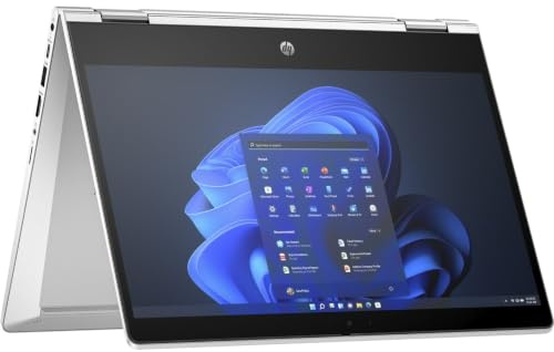 HP ProBook X360 435 G10 Laptop Touchscreen 2 in 1, 13,3 FHD, AMD Ryzen 5 Pro 7530U, 16GB RAM, 512GB SSD, Tastiera QWERTY, Windows 11 Pro (Ricondizionato)