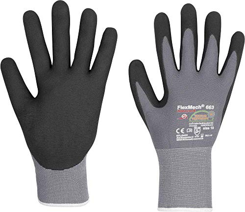 10 Paar FlexMech 663 Größe 9 Montagehandschuhe Arbeitshandschuhe Mechaniker