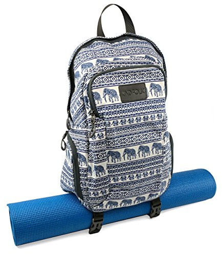 Kindfolk Yogamatte Rucksack Zwei Riemen Gemustert Leinwand - Jubilee