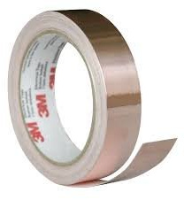 3M™ ET 1181 Kupferfolie glatt, mit leitfähigem Kleber, Kupfer, 25 mm x 16,5 m x 0,07 mm
