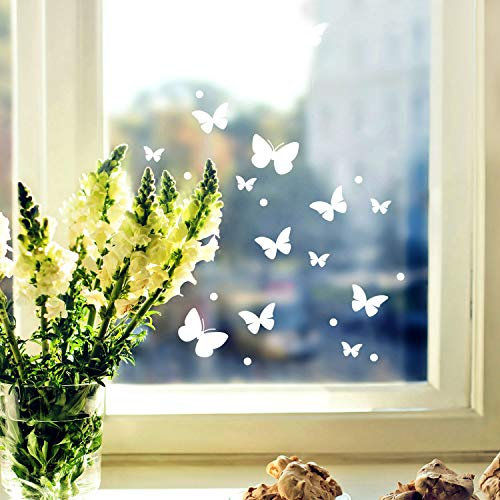 Fensterbild Schmetterlinge Set -WIEDERVERWENDBAR- Fensterdeko Frühling Fensterbilder Osterdeko M2349 ilka parey wandtattoo-welt®