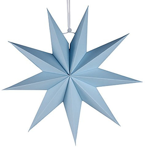 Gemini_mall 30 cm Papierstern zum Aufhängen, traditionelle Dekoration für Weihnachten, Hochzeit, Geburtstag, Taufe, Party, Kinderzimmer, Klassenzimmer, Zuhause, hängende Ornamente, blau